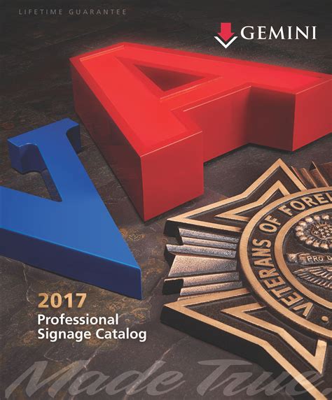 gemini signage catalog